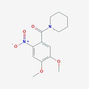 Piperidine, 1-(4,5-dimethoxy-2-nitrobenzoyl)-