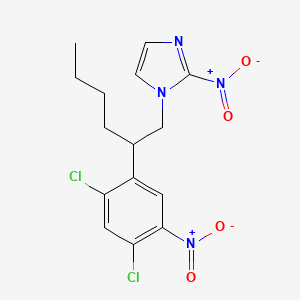 1-[2-(2,4-Dichloro-5-nitrophenyl)hexyl]-2-nitro-1H-imidazole