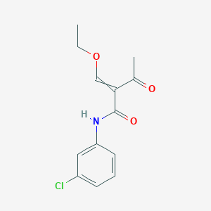 molecular formula C13H14ClNO3 B14596741 N-(3-Chlorophenyl)-2-(ethoxymethylidene)-3-oxobutanamide CAS No. 61643-49-0