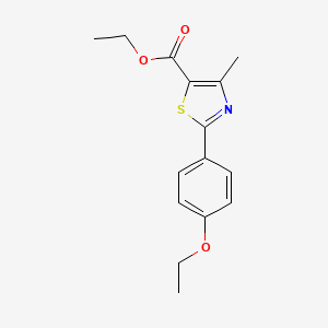 5-Thiazolecarboxylic acid, 2-(4-ethoxyphenyl)-4-methyl-, ethyl ester