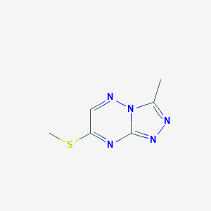 molecular formula C6H7N5S B14596765 3-Methyl-7-(methylsulfanyl)[1,2,4]triazolo[4,3-b][1,2,4]triazine CAS No. 61139-88-6