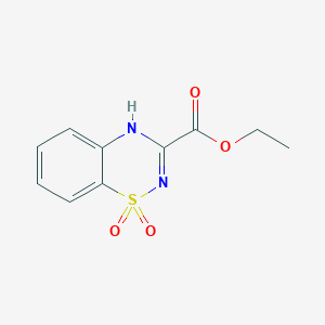 2H-1,2,4-Benzothiadiazine-3-carboxylic acid, ethyl ester, 1,1-dioxide