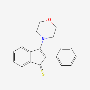 1H-Indene-1-thione, 3-(4-morpholinyl)-2-phenyl-