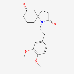 1-[2-(3,4-Dimethoxyphenyl)ethyl]-1-azaspiro[4.5]decane-2,7-dione