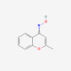 molecular formula C10H9NO2 B14596793 N-(2-Methyl-4H-1-benzopyran-4-ylidene)hydroxylamine CAS No. 61169-98-0