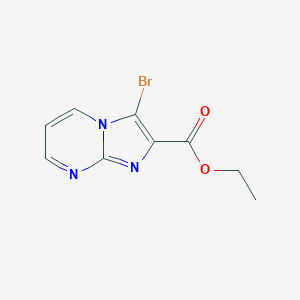B145968 Ethyl 3-bromoimidazo[1,2-a]pyrimidine-2-carboxylate CAS No. 134044-63-6