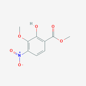 molecular formula C9H9NO6 B14596802 Methyl 2-hydroxy-3-methoxy-4-nitrobenzoate CAS No. 61203-55-2