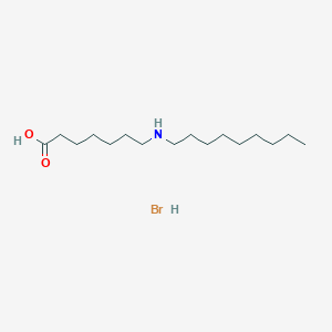 molecular formula C16H34BrNO2 B14596805 7-(Nonylamino)heptanoic acid;hydrobromide CAS No. 61042-48-6