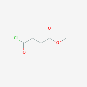 molecular formula C6H9ClO3 B14596820 Methyl 4-chloro-2-methyl-4-oxobutanoate CAS No. 59700-83-3