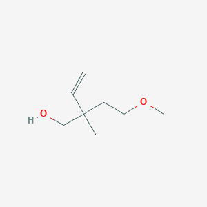 molecular formula C8H16O2 B1459683 2-(2-Methoxyethyl)-2-methylbut-3-en-1-ol CAS No. 1593948-60-7