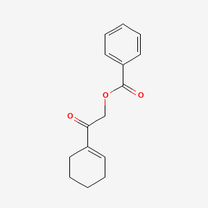 molecular formula C15H16O3 B14596867 2-(Cyclohex-1-en-1-yl)-2-oxoethyl benzoate CAS No. 61140-56-5