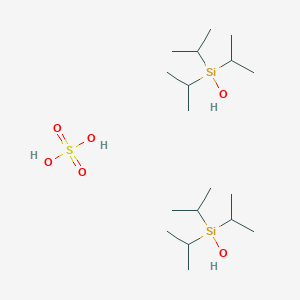 molecular formula C18H46O6SSi2 B14596904 Hydroxy-tri(propan-2-yl)silane;sulfuric acid CAS No. 61209-11-8