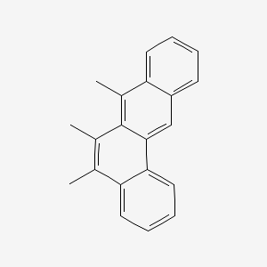 molecular formula C21H18 B14596909 5,6,7-Trimethylbenzo(a)anthracene CAS No. 60826-78-0