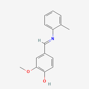 2-Methoxy-4-[(2-methylphenyl)iminomethyl]phenol