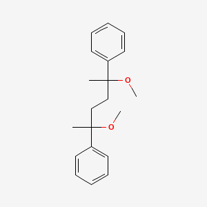 molecular formula C20H26O2 B14596954 1,1'-(2,5-Dimethoxyhexane-2,5-diyl)dibenzene CAS No. 60417-42-7