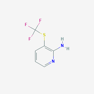 molecular formula C6H5F3N2S B1459696 3-(Trifluoromethylthio)pyridin-2-amine CAS No. 1204234-81-0