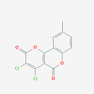 3,4-Dichloro-9-methyl-2H,5H-pyrano[3,2-c][1]benzopyran-2,5-dione