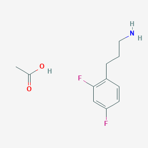 3-(2,4-Difluorophenyl)propan-1-amine acetate