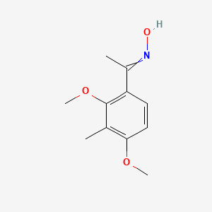 molecular formula C11H15NO3 B14597073 N-[1-(2,4-Dimethoxy-3-methylphenyl)ethylidene]hydroxylamine CAS No. 60512-81-4