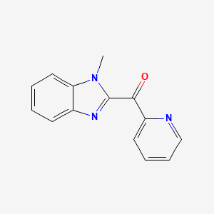 molecular formula C14H11N3O B1459708 (1-Methyl-1H-benzoimidazol-2-yl)-pyridin-2-yl-methanone CAS No. 1263378-75-1