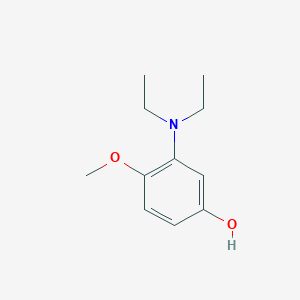 molecular formula C11H17NO2 B14597082 3-(Diethylamino)-4-methoxyphenol CAS No. 59443-96-8