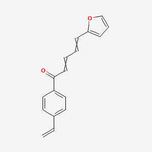 1-(4-Ethenylphenyl)-5-(furan-2-yl)penta-2,4-dien-1-one