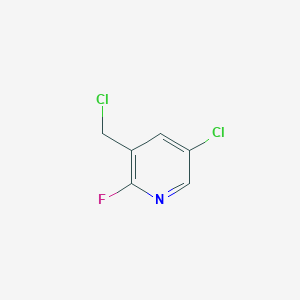 molecular formula C6H4Cl2FN B1459710 5-Chloro-3-(chloromethyl)-2-fluoropyridine CAS No. 1227606-17-8