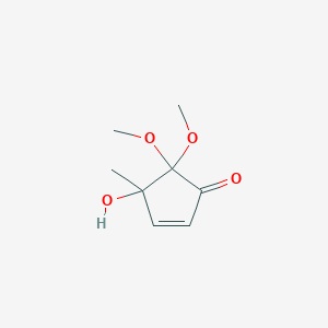 4-Hydroxy-5,5-dimethoxy-4-methylcyclopent-2-en-1-one