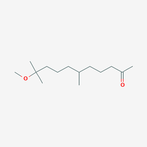 molecular formula C14H28O2 B14597128 10-Methoxy-6,10-dimethylundecan-2-one CAS No. 61099-40-9