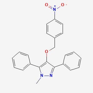 1-Methyl-4-[(4-nitrophenyl)methoxy]-3,5-diphenyl-1H-pyrazole