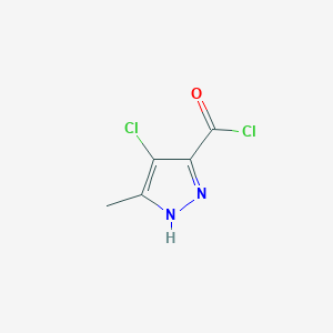 molecular formula C5H4Cl2N2O B1459715 4-Chloro-5-methyl-1H-pyrazole-3-carbonyl chloride CAS No. 1858240-03-5