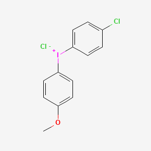 molecular formula C13H11Cl2IO B14597189 (4-Chlorophenyl)(4-methoxyphenyl)iodanium chloride CAS No. 59696-26-3