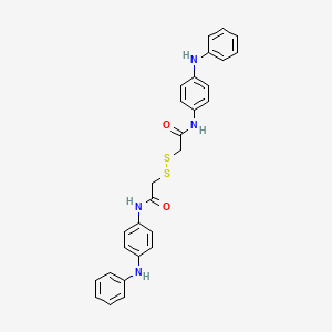 2,2'-Disulfanediylbis[N-(4-anilinophenyl)acetamide]