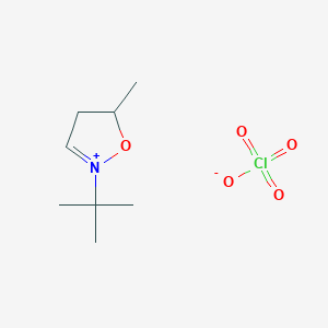 molecular formula C8H16ClNO5 B14597198 2-tert-Butyl-5-methyl-4,5-dihydro-1,2-oxazol-2-ium perchlorate CAS No. 60581-94-4