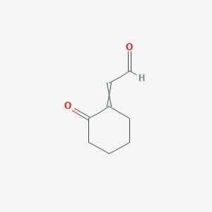 molecular formula C8H10O2 B14597200 (2-Oxocyclohexylidene)acetaldehyde CAS No. 61203-04-1