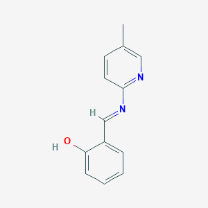 Phenol, 2-[[(5-methyl-2-pyridinyl)imino]methyl]-