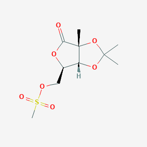 molecular formula C10H16O7S B1459721 5-O-Methanesulfonate-2,3-O-isopropylidene-2-C-methyl-D-ribonic-gamma-lactone CAS No. 908128-94-9