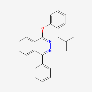 molecular formula C24H20N2O B14597227 1-[2-(2-Methylprop-2-en-1-yl)phenoxy]-4-phenylphthalazine CAS No. 61075-33-0