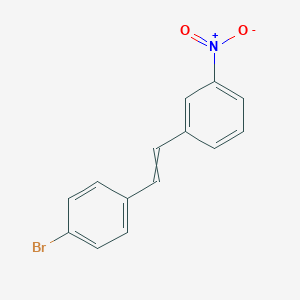 molecular formula C14H10BrNO2 B14597233 1-[2-(4-Bromophenyl)ethenyl]-3-nitrobenzene CAS No. 60291-33-0