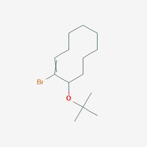 molecular formula C14H25BrO B14597234 1-Bromo-10-tert-butoxycyclodec-1-ene CAS No. 60996-48-7