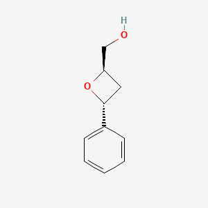 molecular formula C10H12O2 B14597238 [(2R,4R)-4-Phenyloxetan-2-yl]methanol CAS No. 61266-69-1