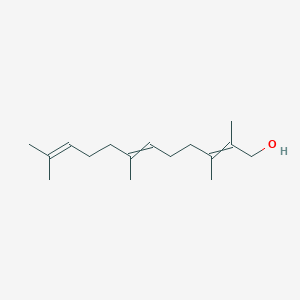 molecular formula C16H28O B14597250 2,3,7,11-Tetramethyldodeca-2,6,10-trien-1-ol CAS No. 61252-17-3