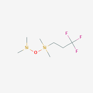 molecular formula C7H16F3OSi2 B14597268 1-(3,3,3-Trifluoropropyl)-1,1,3,3-tetramethyldisiloxane 