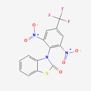 3-[2,6-Dinitro-4-(trifluoromethyl)phenyl]-1,3-benzothiazol-2(3H)-one