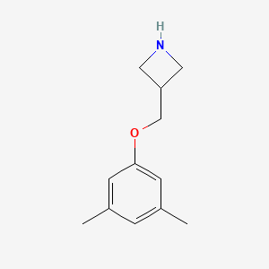 molecular formula C12H17NO B1459730 3-[(3,5-Dimethylphenoxy)methyl]azetidine CAS No. 1858987-43-5