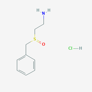 molecular formula C9H14ClNOS B14597303 2-Benzylsulfinylethanamine;hydrochloride CAS No. 60543-04-6