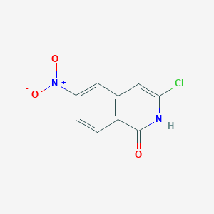 molecular formula C9H5ClN2O3 B1459731 3-Chloro-6-nitroisoquinolin-1-ol CAS No. 1416714-03-8