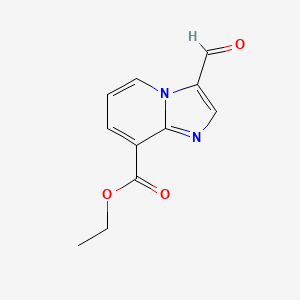 molecular formula C11H10N2O3 B1459733 Ethyl 3-formylimidazo[1,2-a]pyridine-8-carboxylate CAS No. 1807963-94-5