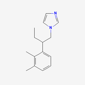 molecular formula C15H20N2 B14597335 1-[2-(2,3-Dimethylphenyl)butyl]-1H-imidazole CAS No. 61007-21-4