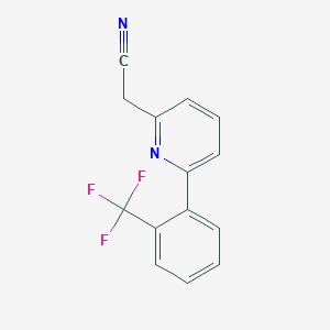 2-(6-(2-(Trifluoromethyl)phenyl)pyridin-2-yl)acetonitrile